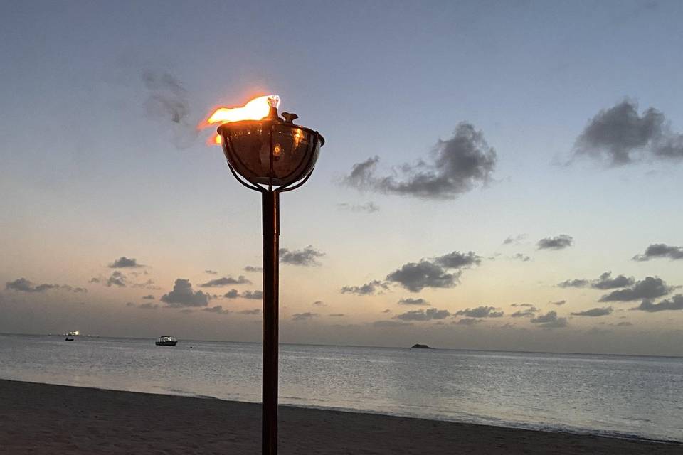 Antigua Dinner on Beach