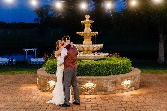 Quiet Moment by the Fountain