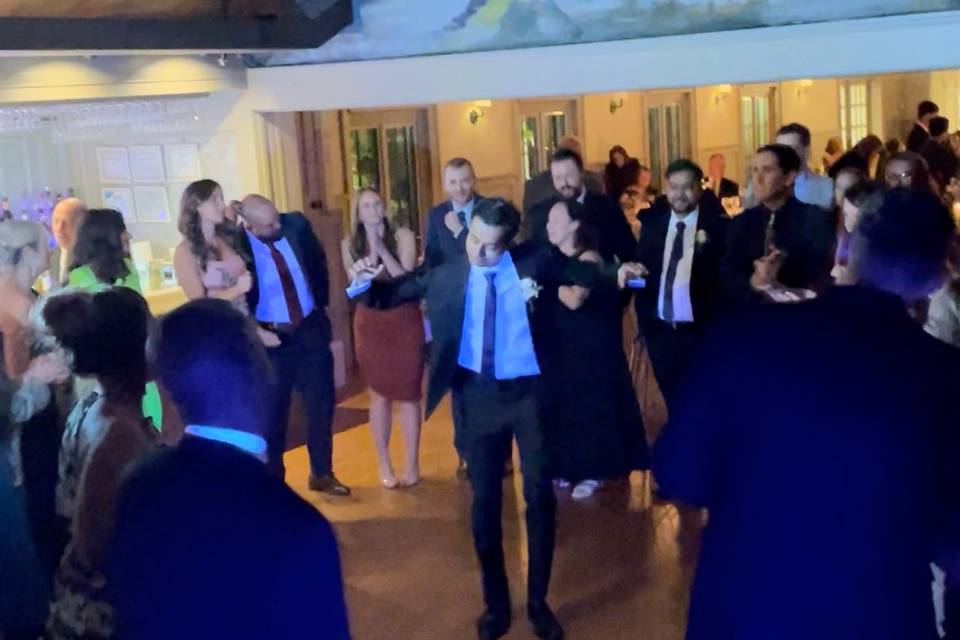 Groom Getting Down