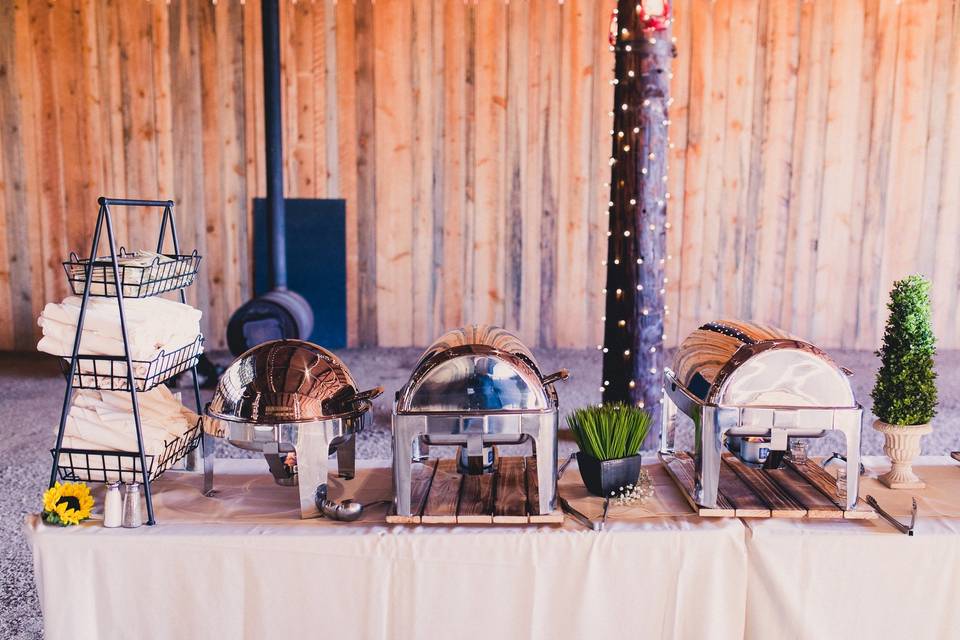 Wedding desert foothills