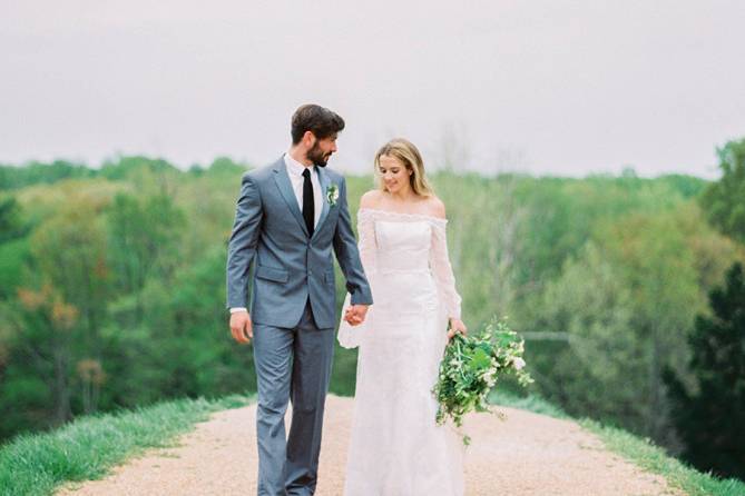 Groom and bride