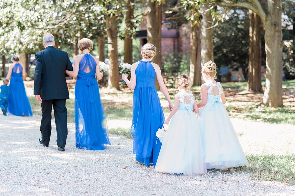 Ceremony on the grounds