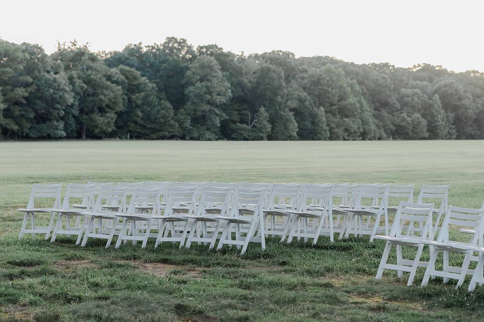 Ceremony on the grounds