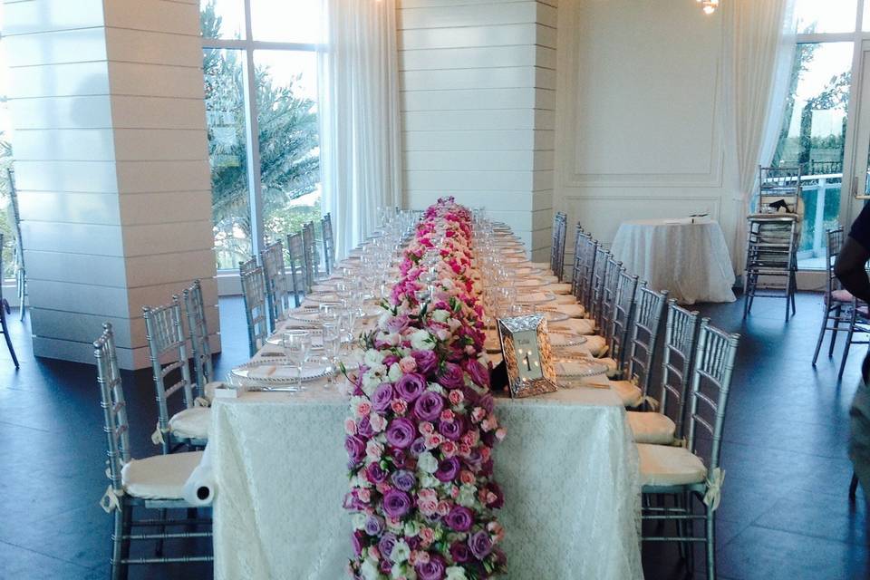 Long table centerpieces