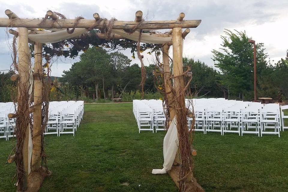 Outdoor wedding