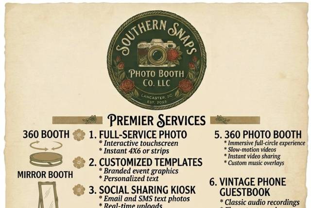 Southern Snaps Photo Booth on Wedding Days