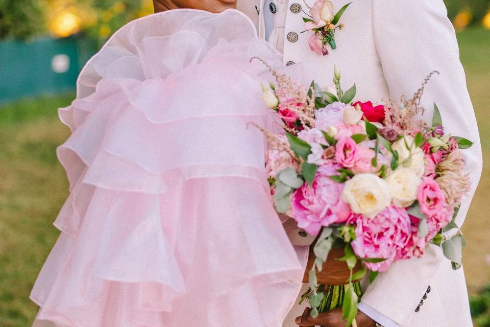 Fuschia Bridal Bouquet