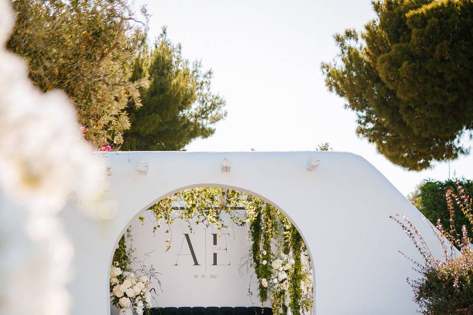 Black and White Entrance