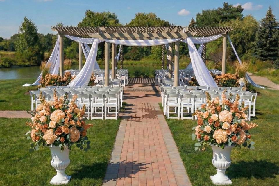 Pergola draping