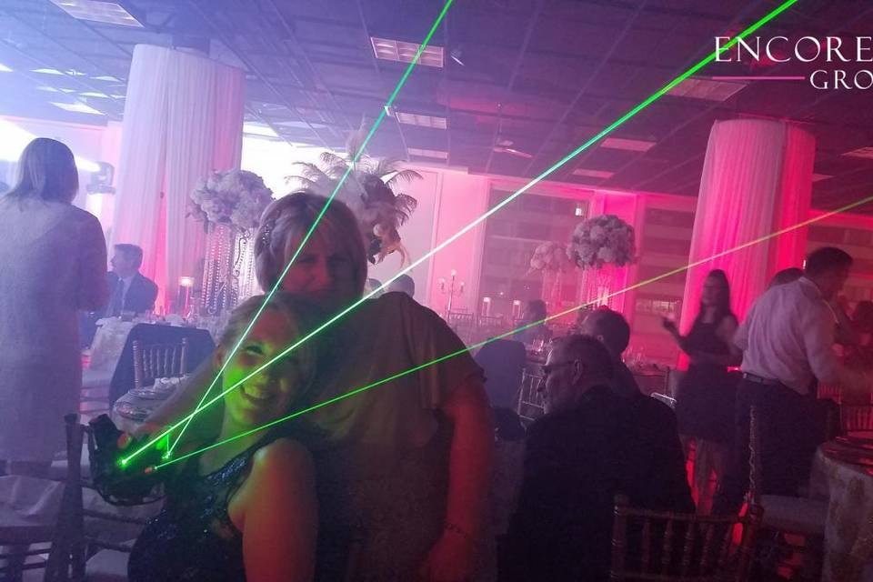 Cover pillars in fabric lasers