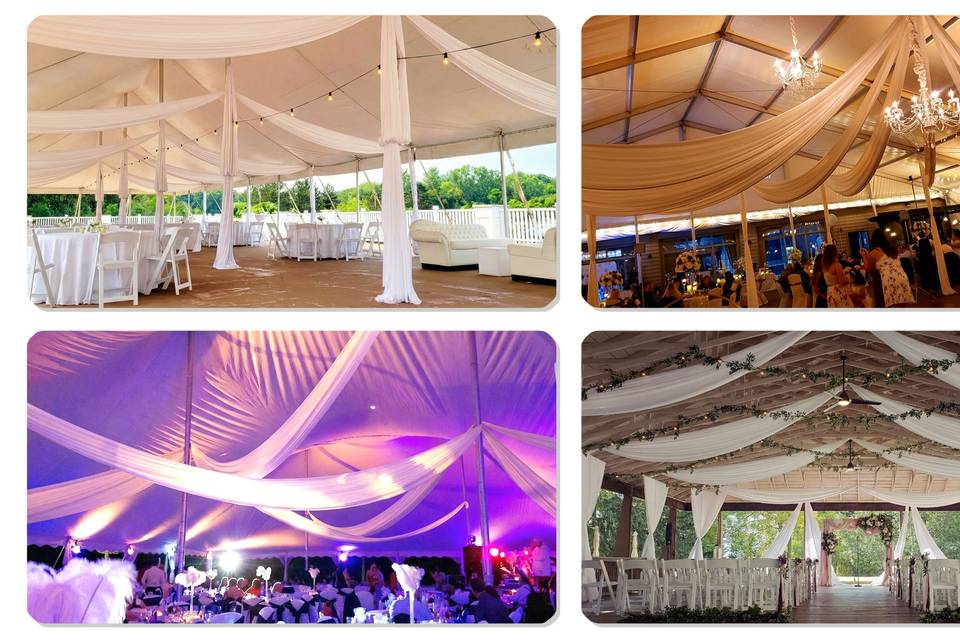 Pavilion/tent draping ideas