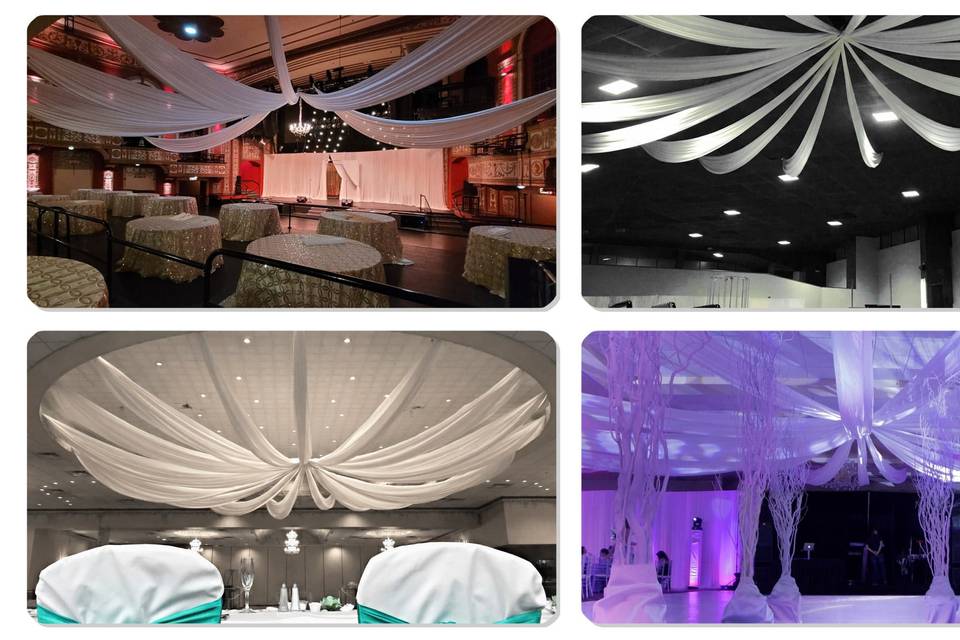 Starburst ceiling drape ideas