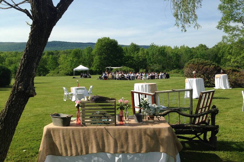 Outdoor wedding venue