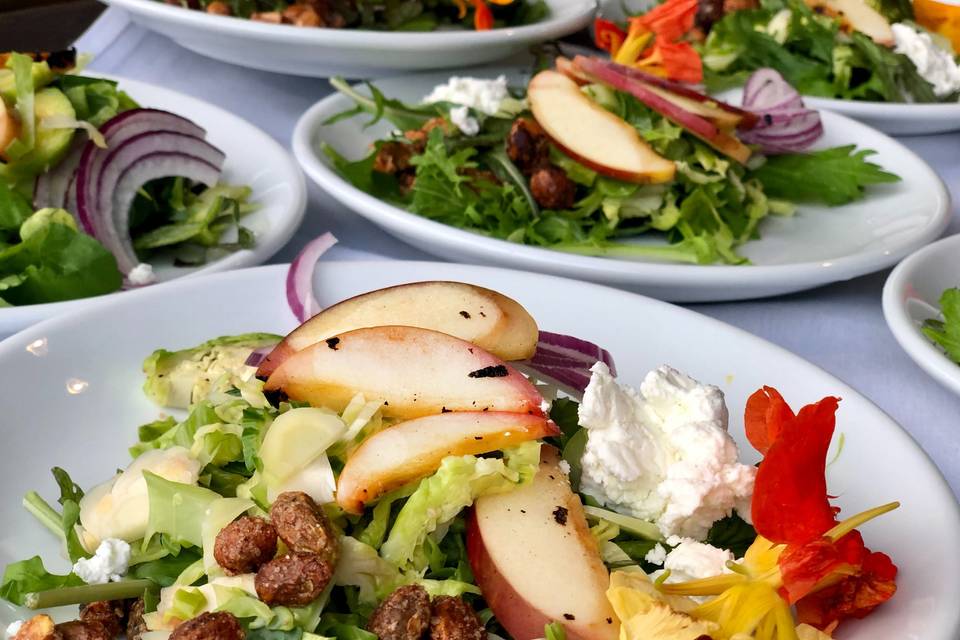 Salad with Grilled Apples
