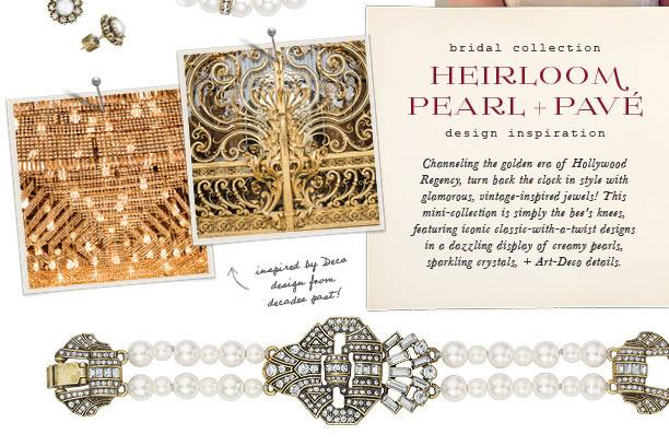 Heirloom Pearl Deco Statement necklace $128  #N305
Heirloom Pearl statement bracelet $48  B252