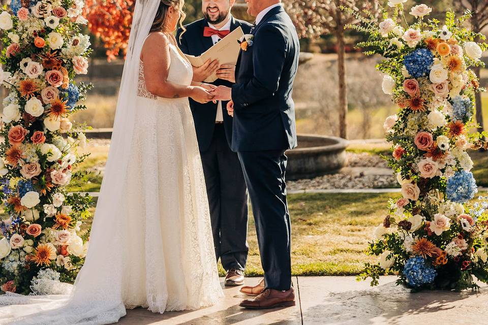Spring ceremony on the courtya