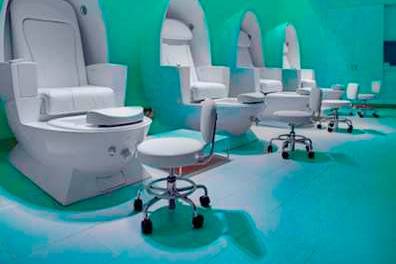 Pedicures at Aura Salon & Spa