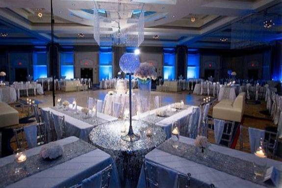 Ballroom in Blue and Silver