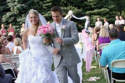 Outdoor wedding ceremony