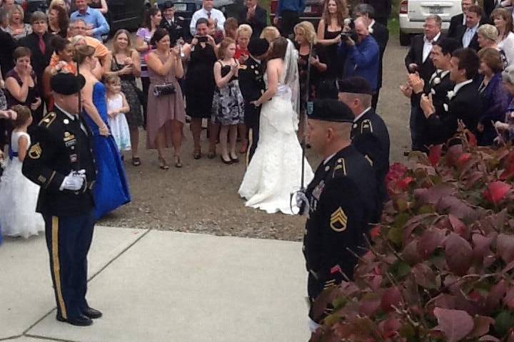 Military wedding