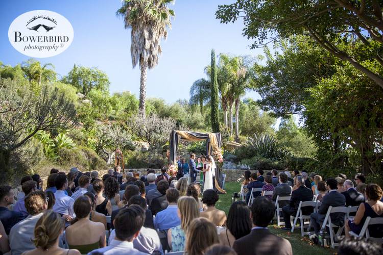 Outdoor wedding ceremony