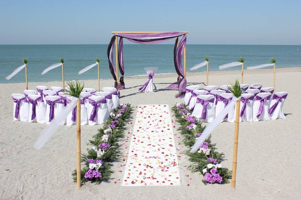 Wedding ceremony area