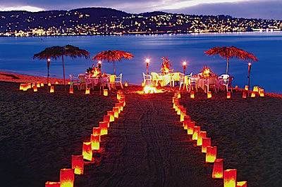 Wedding ceremony area