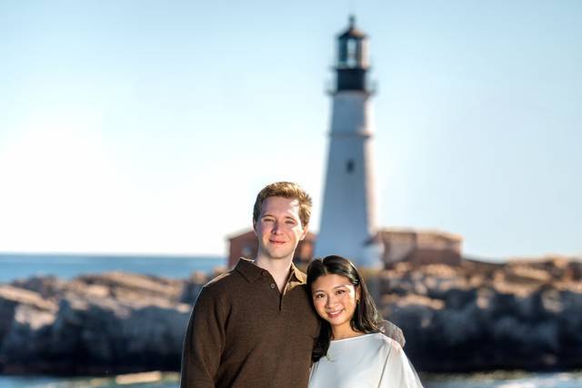 Engagement portrait by the Mai