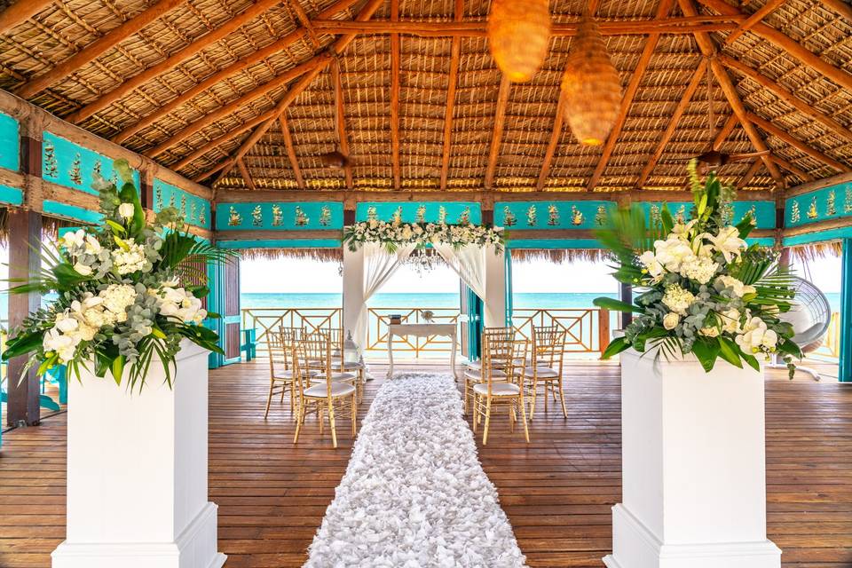 Blue Marlin Wedding Setup