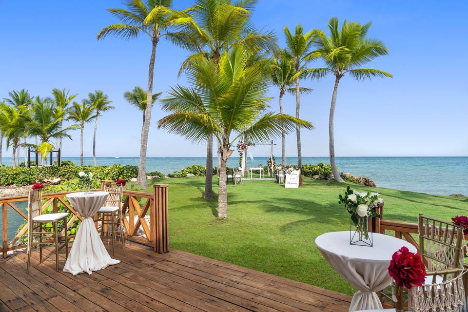 Island Suite Wedding Setup