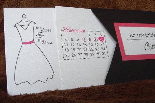 Bridal Party info pocket.