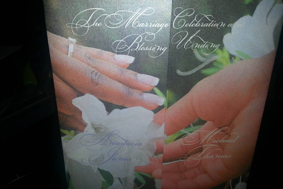 Wedding program