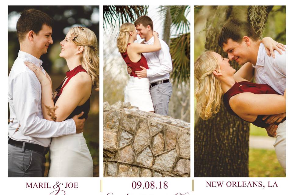 Save-the-date destination wedd