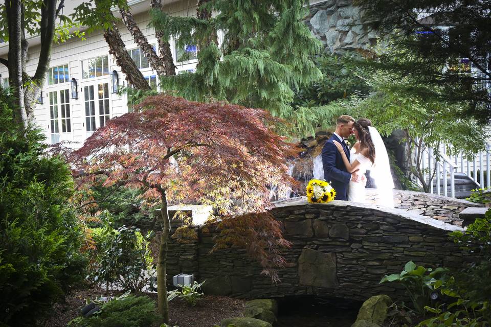 Couple by the bridge