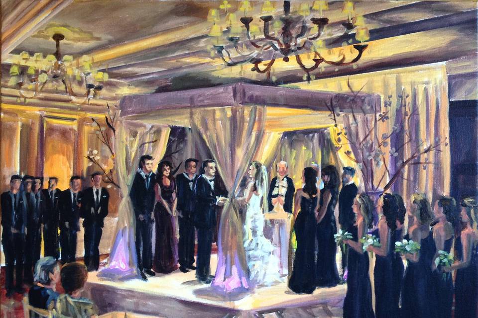 Jewish ceremony at the Inn at New Hyde Park, Long Island, 24