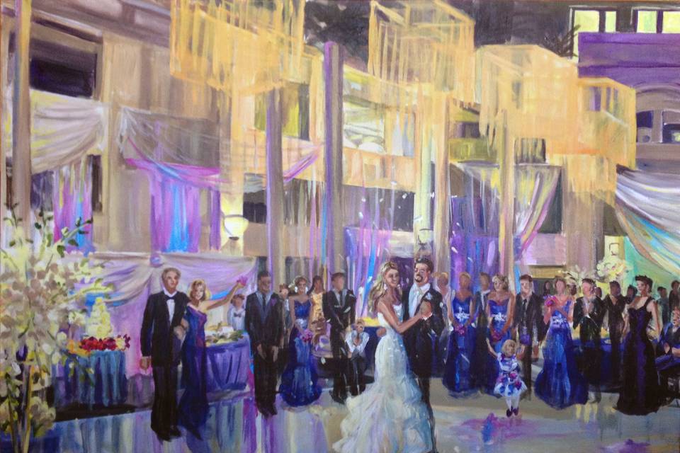 Wedding reception at the Curtis Center, Philadelphia, 30