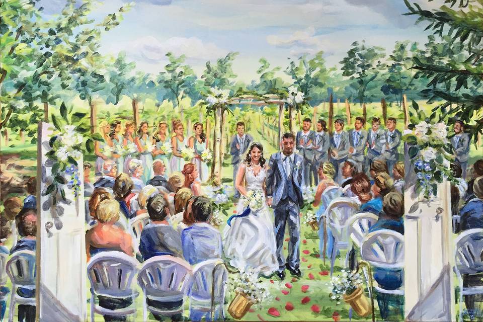 Ceremony, Unionville Winery, 24