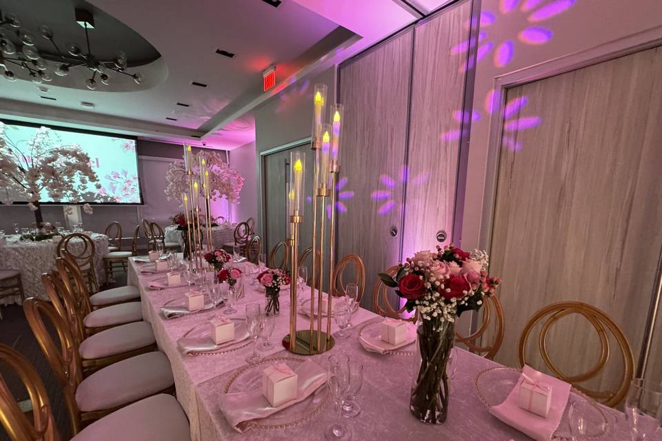 Flower GOBO + Uplights