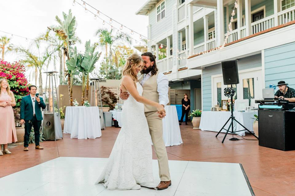 Beachside ceremony