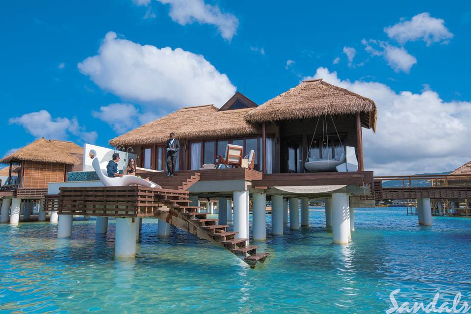 Over the water bungalows