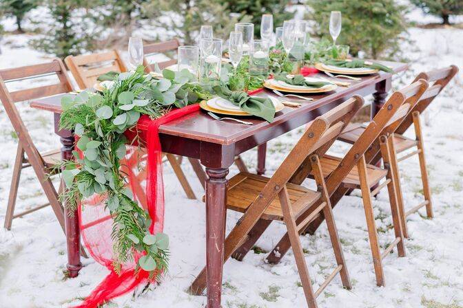 Chairs and tables