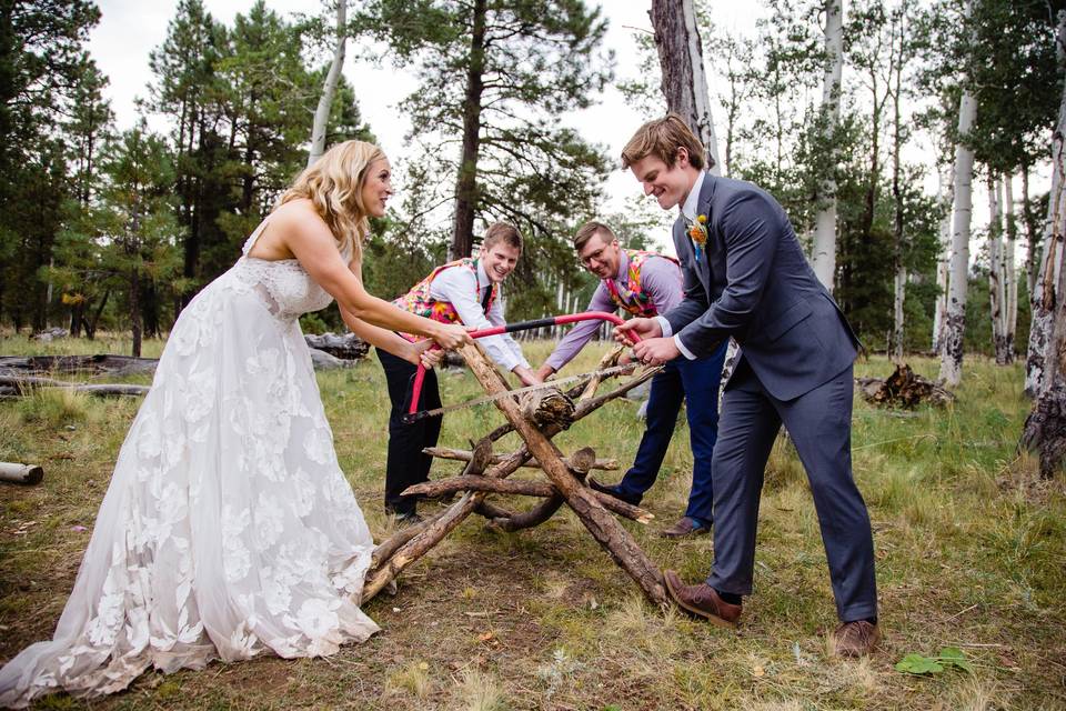 Sawing the log! 2019