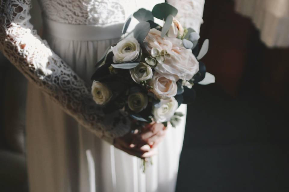 Closeup of bouquet