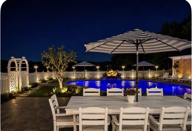 Pool Deck and Table