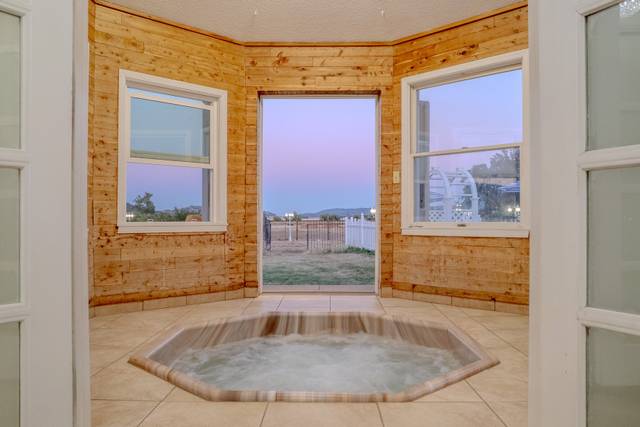 Spa with sunset