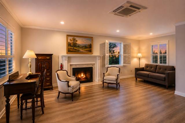 Honeymoon fireplace