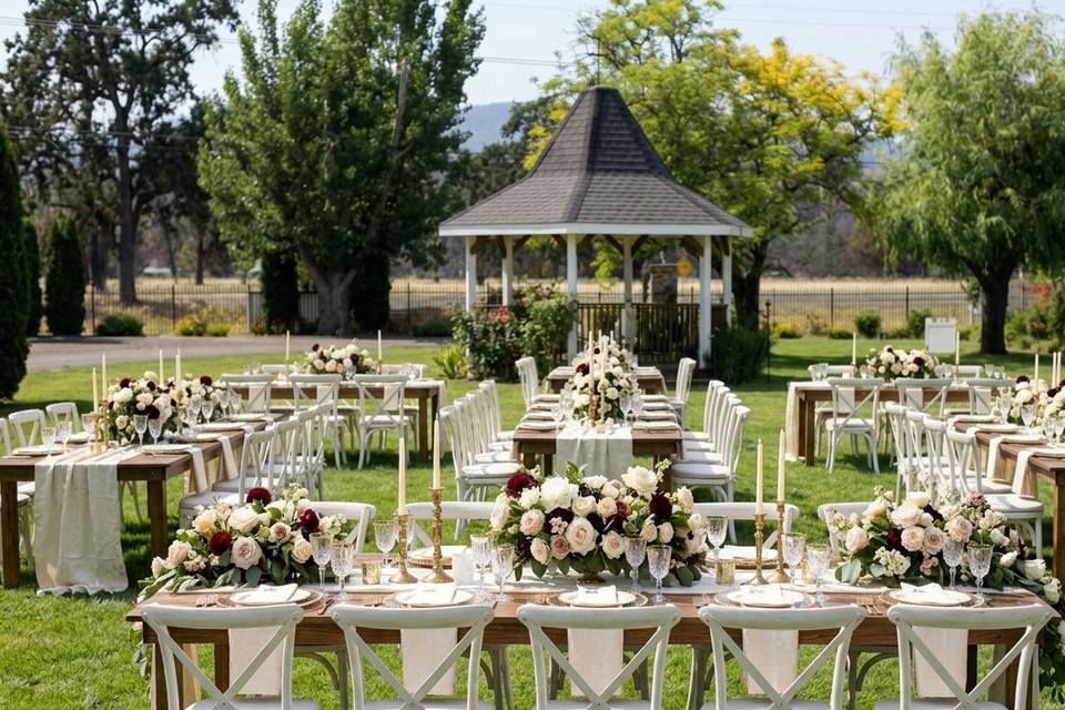 Dining by the Gazebo