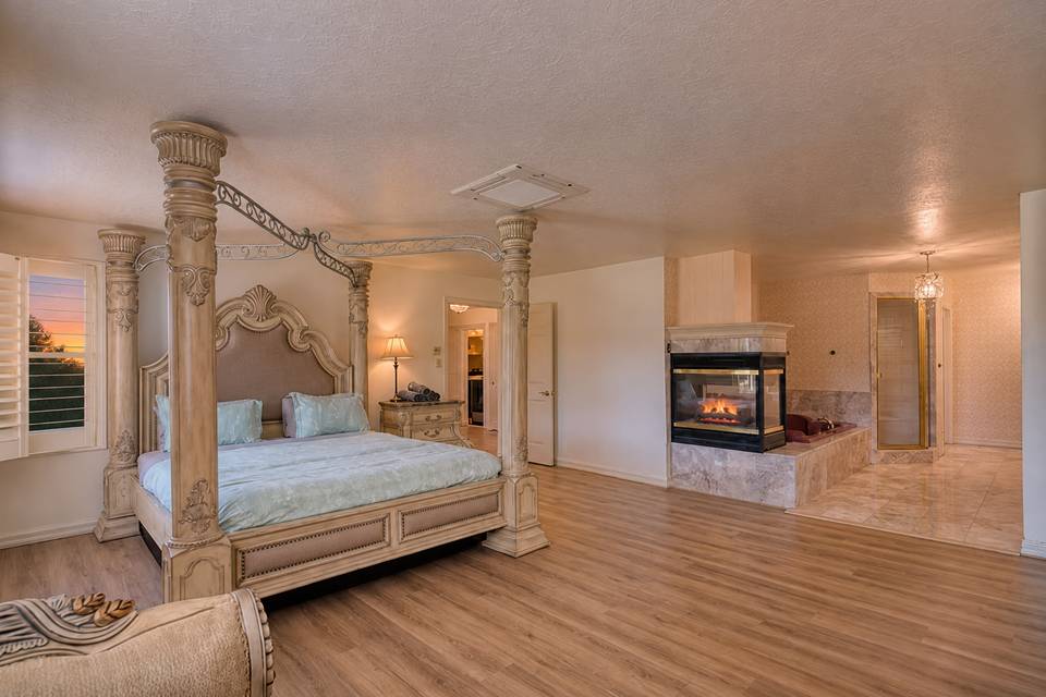 Honeymoon fireplace