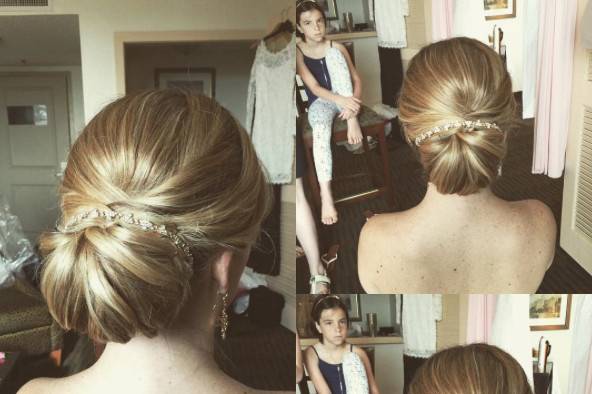 Braided updo details