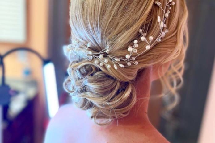 Bridal updo by Aimee